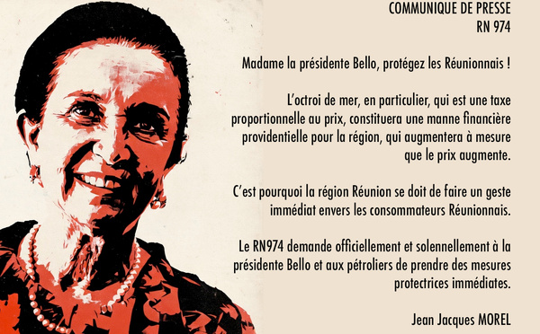 Madame la présidente Bello, protégez les Réunionnais !