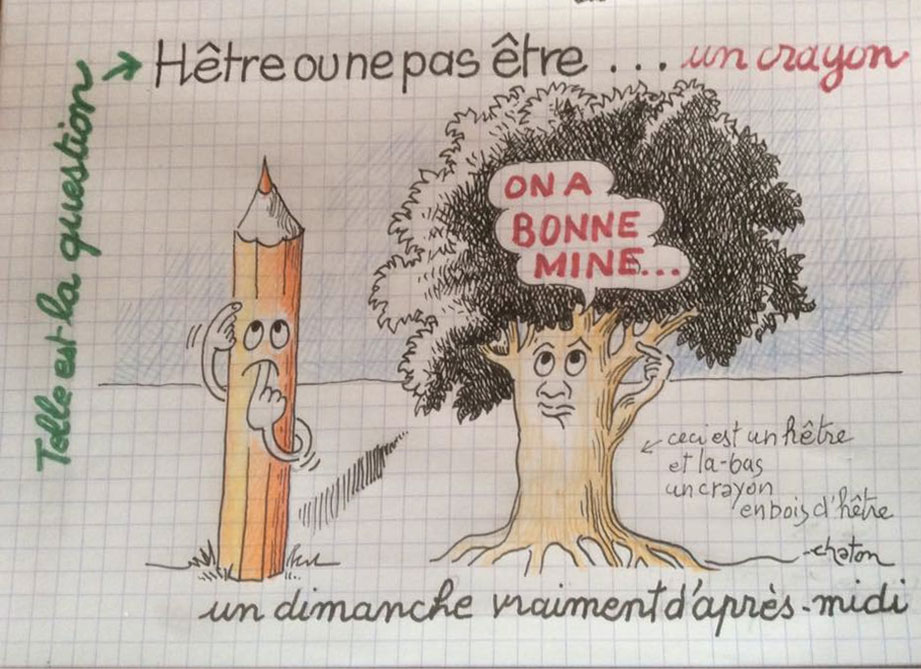 Gribouille, dimanche maussade alors ont philosophe.