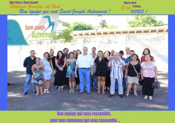 La liste Saint-Joseph Autrement. La liste Saint-Joseph Autrement.